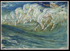 海王星的马，“希腊神话传说”的插图，于1910年在伦敦出版（另见169595）
