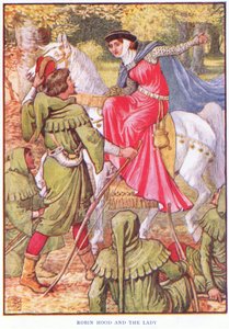 罗宾汉和那位女士，1920年 作者 Walter Crane