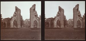 Glastonbury Abbey, Glastonbury, Mendip, Somerset, 1913年。