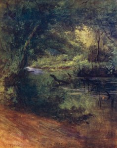 The New Forest: Northgate, near Culverley, in the Lodge Walk (colour litho) 作者 沃尔特·弗雷德里克·屋顶·廷代尔