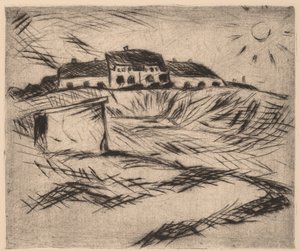 营房营房，1916年。 作者 沃尔特·格拉马特