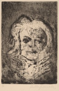 带手的女孩，1923年。 作者 沃尔特·格拉马特