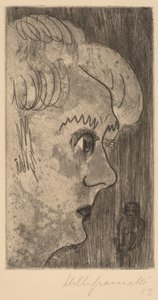 头部轮廓，1923年。 作者 沃尔特·格拉马特