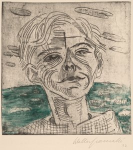 海边的男人，自画像 海边的男人，自画像，1923年。