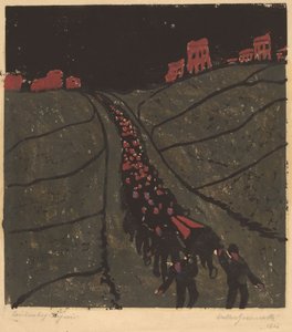 埋葬的葬礼》，1916年。 作者 沃尔特·格拉马特