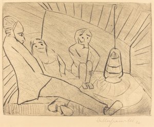 三个人在一个工作室，1920年。 作者 沃尔特·格拉马特