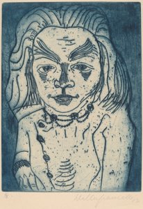 戴项链的女人，1923年。 作者 沃尔特·格拉马特