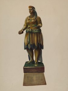 雪茄店印第安人，约1937年。 作者 沃尔特·霍赫斯特拉瑟