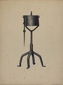 油灯，约1938年。 作者 沃尔特·霍赫斯特拉瑟