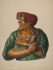 酒馆图，约1937年。 作者 沃尔特·霍赫斯特拉瑟