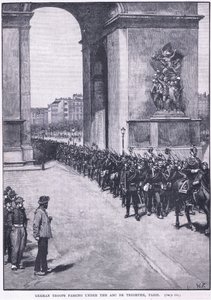德国军队在公元1871年通过凯旋门 作者 沃尔特·佩吉特