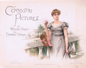莫德：标题页，插图来自丁尼生图片，由E P Dutton & Co出版，约1900年（彩色平印）。 作者 沃尔特·佩吉特