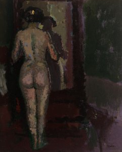 莎莉（Sally），《镜中的裸体》，约1907-09年（布面油画）