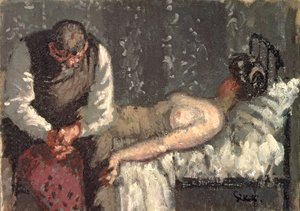 卡姆登镇谋杀案》，或《我们该如何支付房租》，约 1908-9 年（布面油画）
