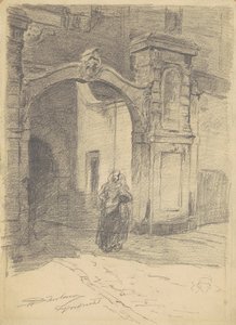 Dordrecht，第1870-77页（编织纸上的石墨）