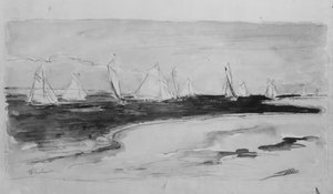 海景，. 作者 沃尔特·斯劳（Walter Shirlaw）