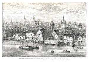 1540年在钢铁场铁码头附近。在河边，1878年