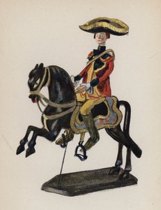 沃尔特-特里尔绘制的旧玩具（彩色石版画）