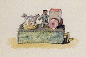 沃尔特-特里尔绘制的旧玩具（彩色石版画）