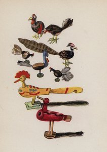 沃尔特-特里尔绘制的旧玩具（彩色石版画） 作者 沃尔特·特里尔