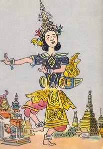 沃尔特-特里尔的疯狂服装：暹罗（彩色石版印刷）