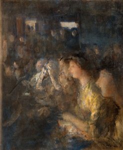 剧院里的场景，1912年。