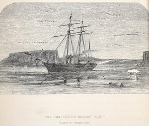 狐狸离开Beachey岛，1859年 作者 沃尔特·威廉·梅