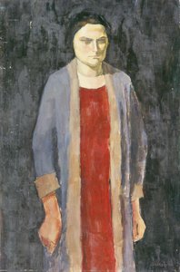 穿蓝色外套的女士 作者 瓦尔特·加梅里斯