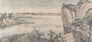 《朱兰和阎文贵的风景》，摄于1713年。