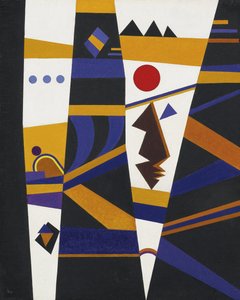 具有约束力的康定斯基，瓦西里·瓦西里耶维奇 (1866-1944)。 布面油画，尺寸：70x60 作者 瓦西里·康定斯基