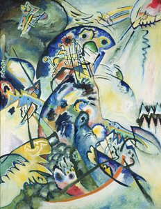 Blue Comb，1917 作者 瓦西里·康定斯基