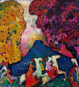 蓝山。 1908-09 作者 瓦西里·康定斯基