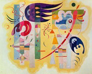 Dominant Violet，1934年（画布上的油画和沙子）