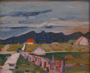 默瑙的田野 作者 瓦西里·康定斯基