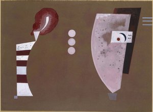 "Mitten Kreise"（圆心）--瓦西里-康定斯基（或瓦西里-康定斯基或康定斯基）的画作 作者 瓦西里·康定斯基