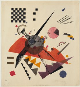 ""Orange"" Lithographie de Vassily Kandinsky (ou Wassily Kandinski ou Kandinskij 作者 瓦西里·康定斯基