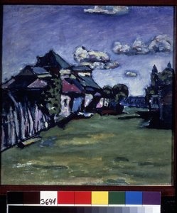 瓦西里-康定斯基（或瓦西里-康定斯基或康定斯基）的 "莫斯科总统 "画作。 作者 瓦西里·康定斯基
