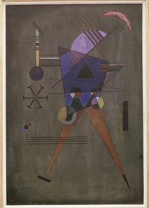 黑色三角形。 1925年 作者 瓦西里·康定斯基