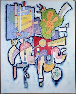 Simple Complexity 1939 (oil on canvas) 作者 瓦西里·康定斯基