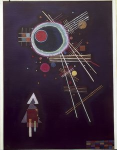 射线线。 1927年 作者 瓦西里·康定斯基