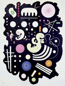 "Variegated Black" painting by Kandinsky 作者 瓦西里·康定斯基
