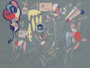 不同的动作（动作变量）。 1941年 作者 瓦西里·康定斯基