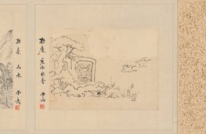 五十四幅素描画册，19世纪。
