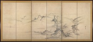 萧江和湘江八景，1700年代。