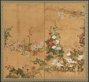 花，江户时代，18世纪初至中期。