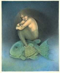 美人鱼》，2007 年（艺术板上的混合媒介）