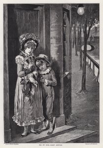 The Pit Door, Early Arrivals (engraving)