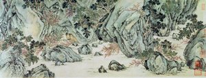 王维诗《桃园碧净》诗《桃花源》中的“仙境”之旅
