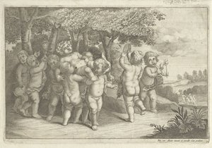 做音乐和跳舞的男孩都有嗜好 作者 Wenceslaus Hollar（拒绝归属）