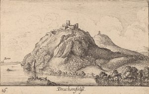 Drachenfels，1635年。 作者 瓦茨劳斯·霍拉尔
